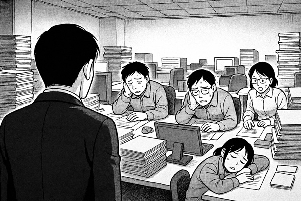 5Sも改善活動も掛け声だけで続かない。ムダが減らず残業代がかさんで利益が伸びない